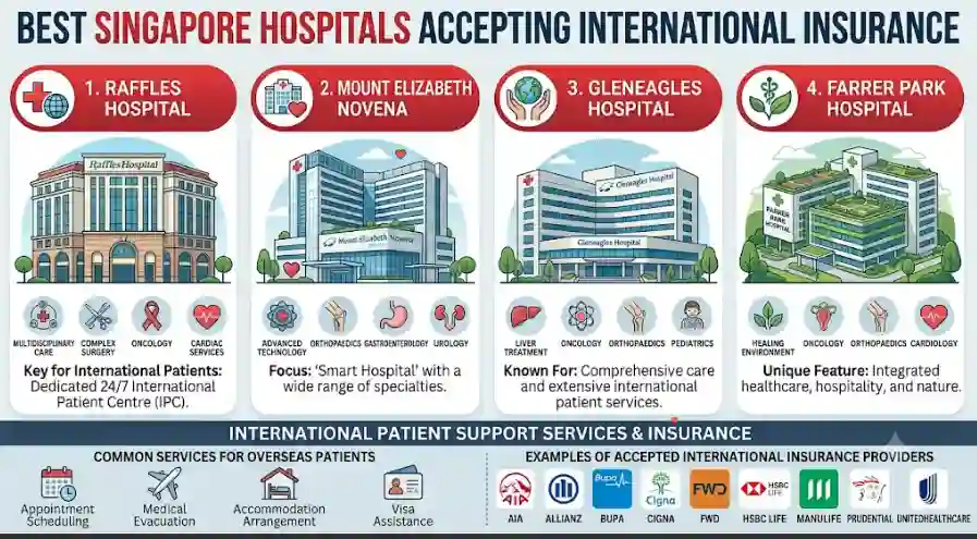 Best Singapore Hospitals Accepting International Insurance