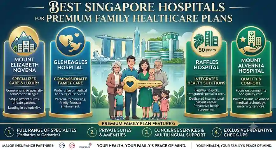Best Singapore Hospitals for Premium Family Healthcare Plans