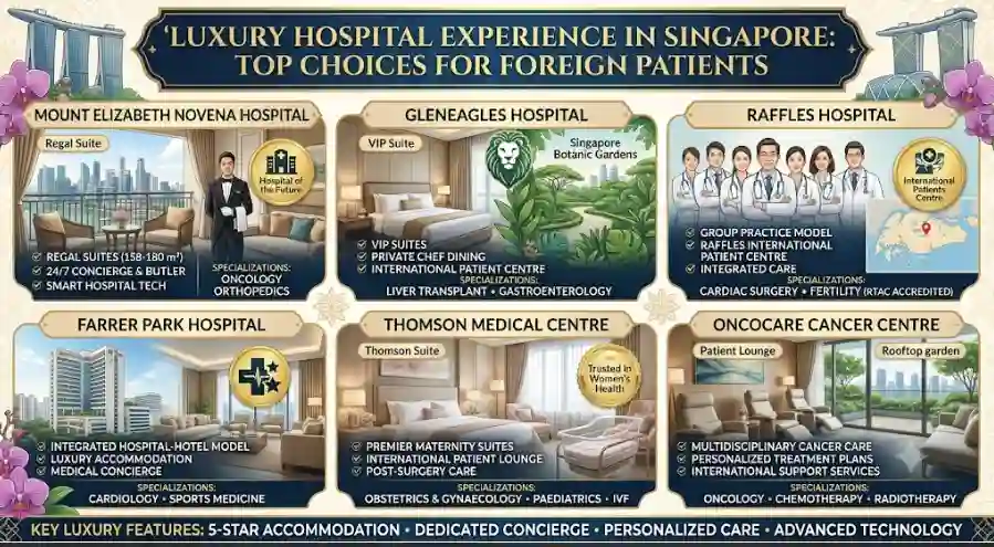 Luxury Hospital Experience in Singapore: Top Choices for Foreign Patients Unveiled