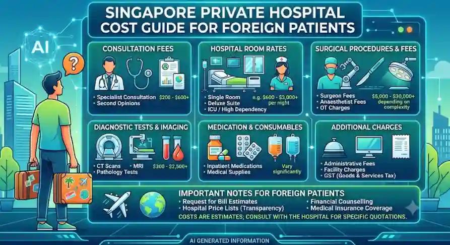 Singapore Private Hospital Cost Guide for Foreign Patients