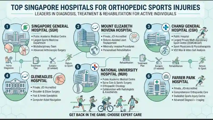 Top Singapore Hospitals for Orthopedic Sports Injuries
