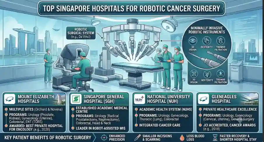Top Singapore Hospitals for Robotic Cancer Surgery