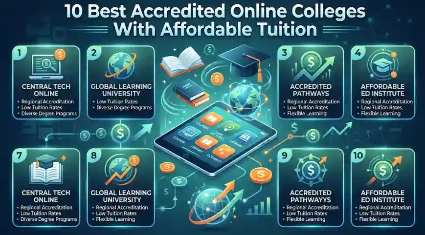 10 Best Accredited Online Colleges With Affordable Tuition