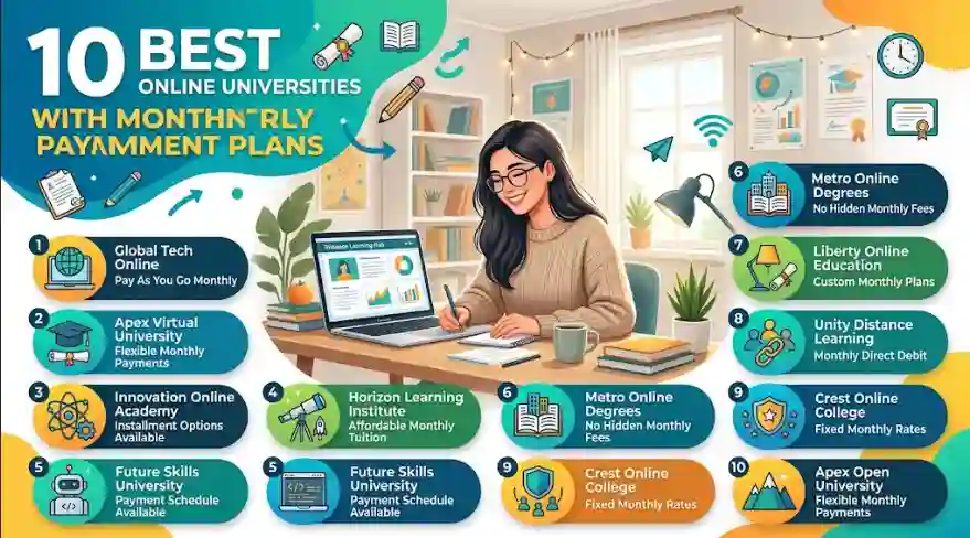 10 Best Online Universities With Monthly Payment Plans