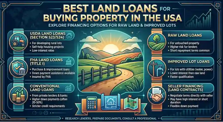Best Land Loans for Buying Property in the USA