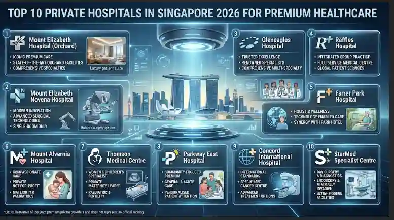 Top 10 Private Hospitals in Singapore 2026 for Premium Healthcare