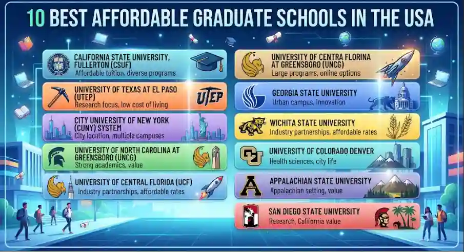10 Best Affordable Graduate Schools in the USA