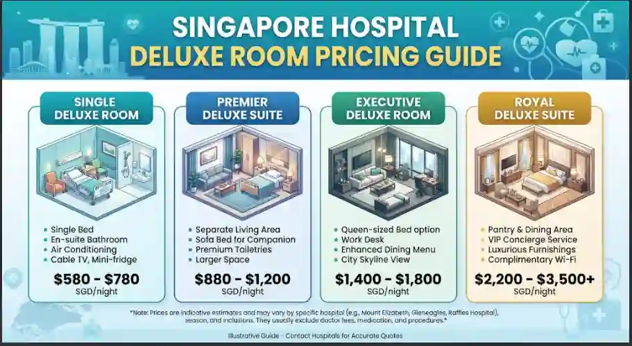 Singapore Hospital Deluxe Room Pricing Guide