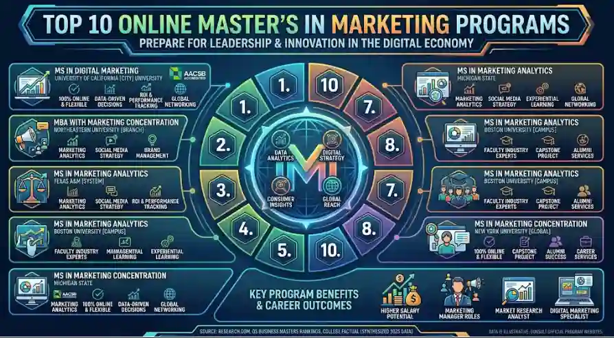 Top 10 Online Master’s in Marketing Programs