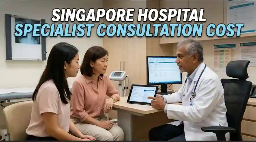 Singapore Hospital Specialist Consultation Cost AI IMAGE WITH TITLE